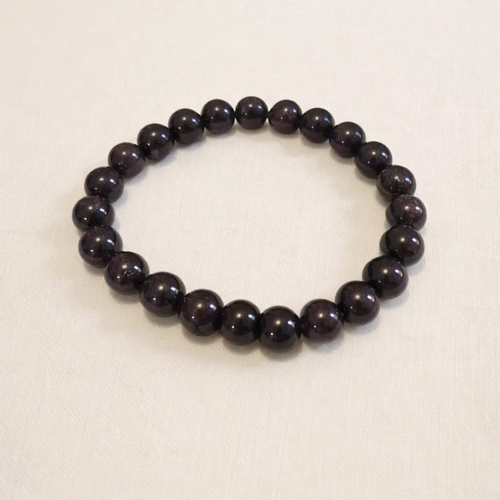 Bracelet Grenat rouge - Passion & vitalité (8mm)