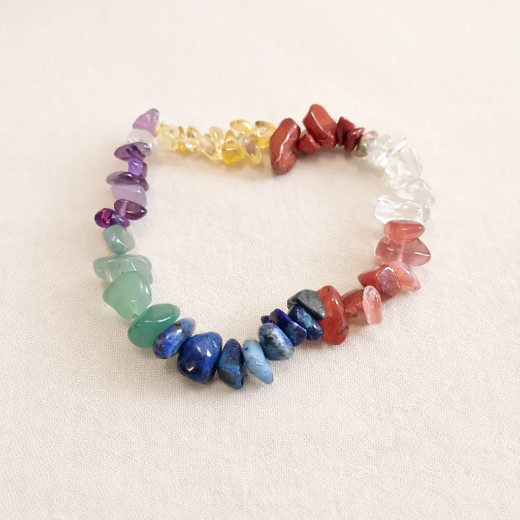 Bracelet 7 chakras - équilibre & harmonie (baroque)