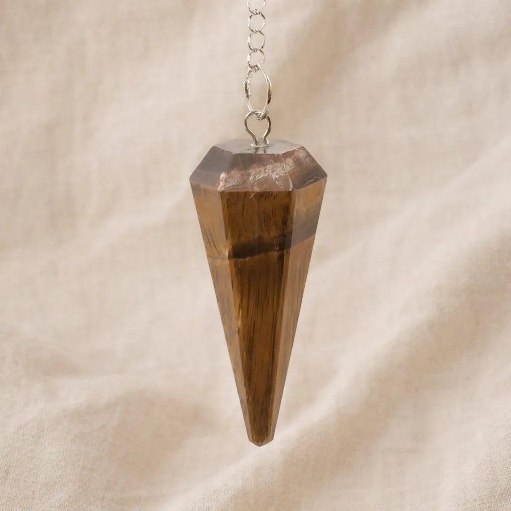 Pendule œil de tigre - Protection & carté