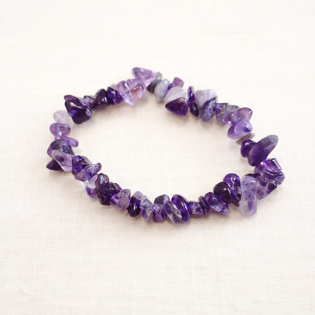 Bracelet Améthyste - Sérénité & apaisement (baroque)