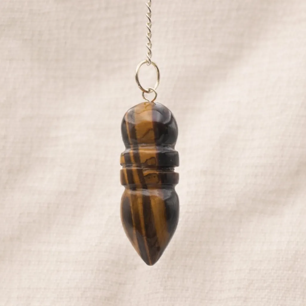 Pendule égyptien oeil de tigre - Protection & clarté