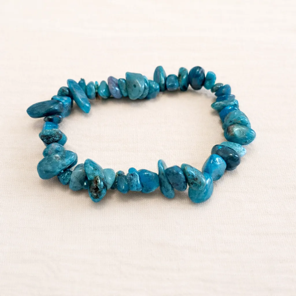Bracelet Apatite bleue - Communication & motivation (baroque)