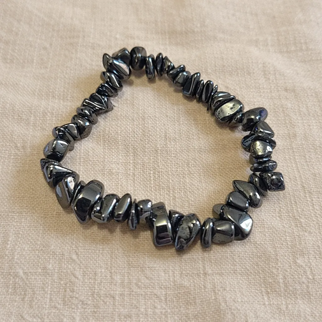 Bracelet Hématite - Ancrage & stabilité (baroque)
