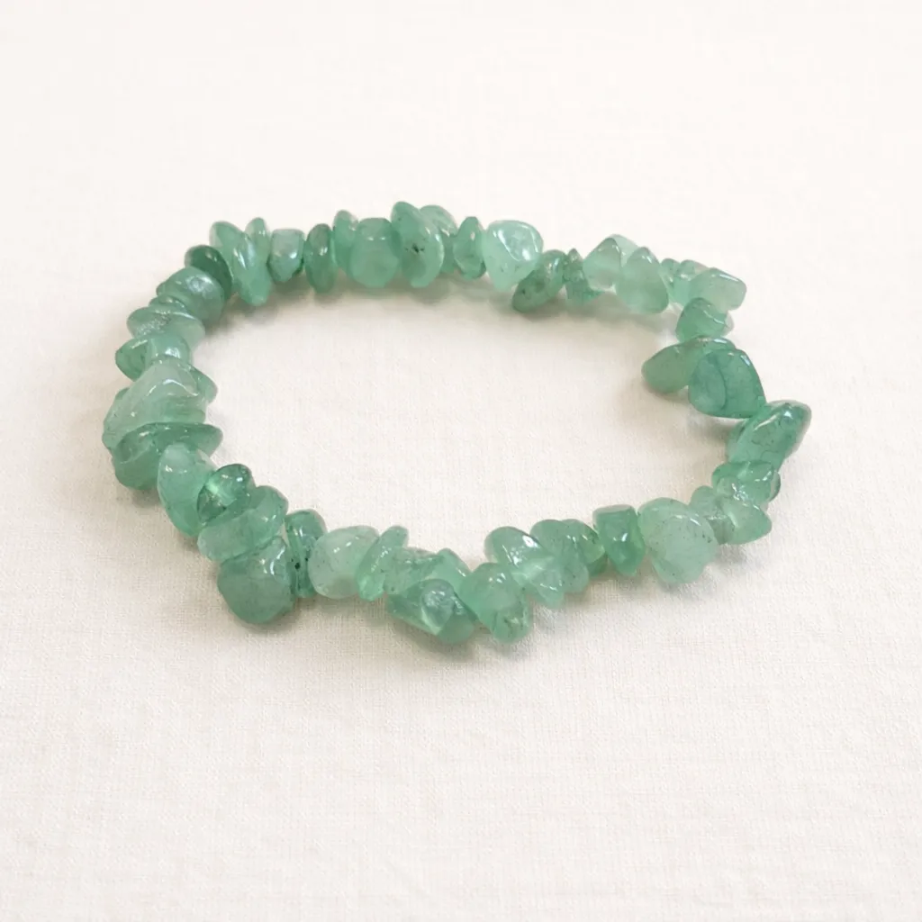 Bracelet Aventurine verte - Chance & optimisme (baroque)