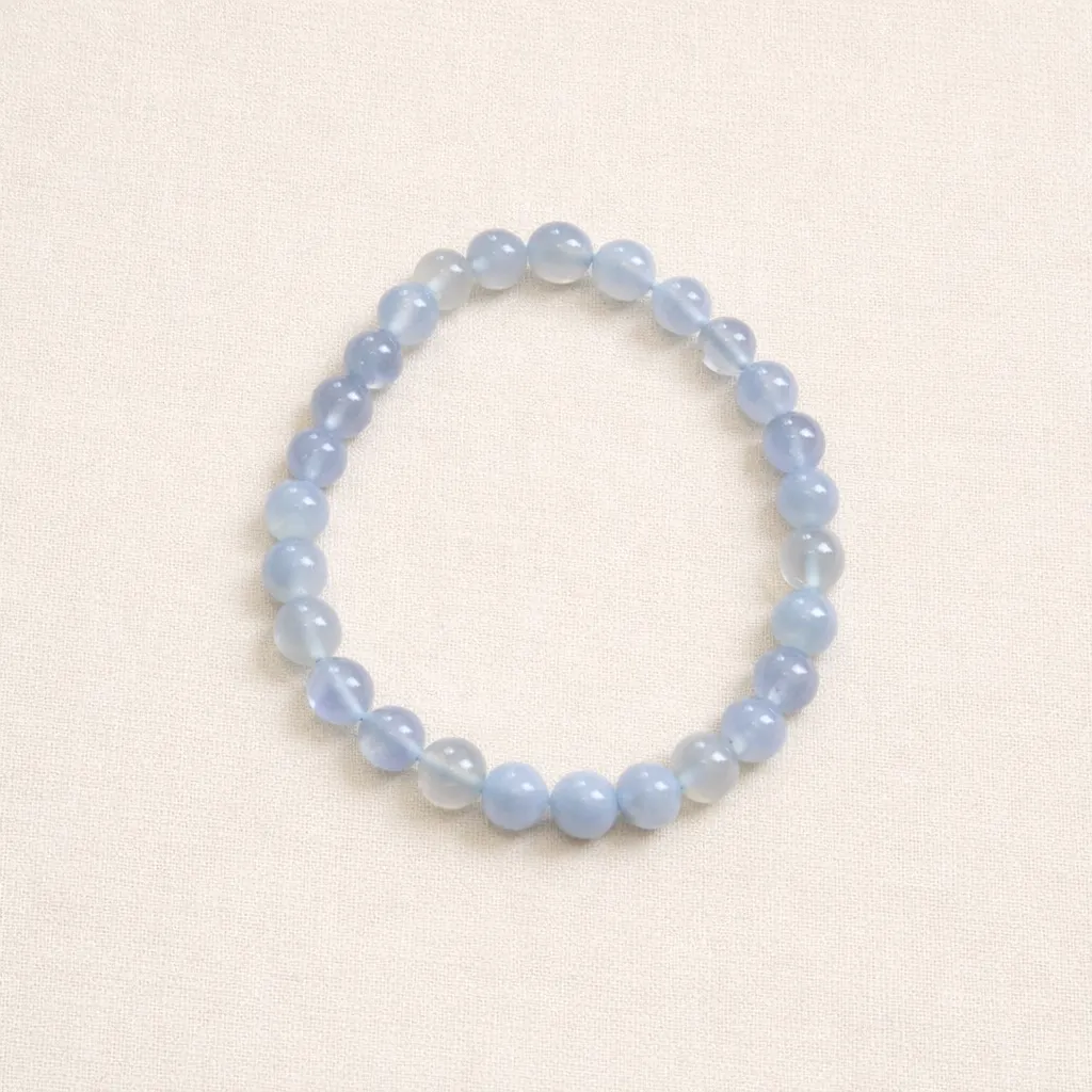 Bracelet Apaisement & expression - Calcédoine (6mm)