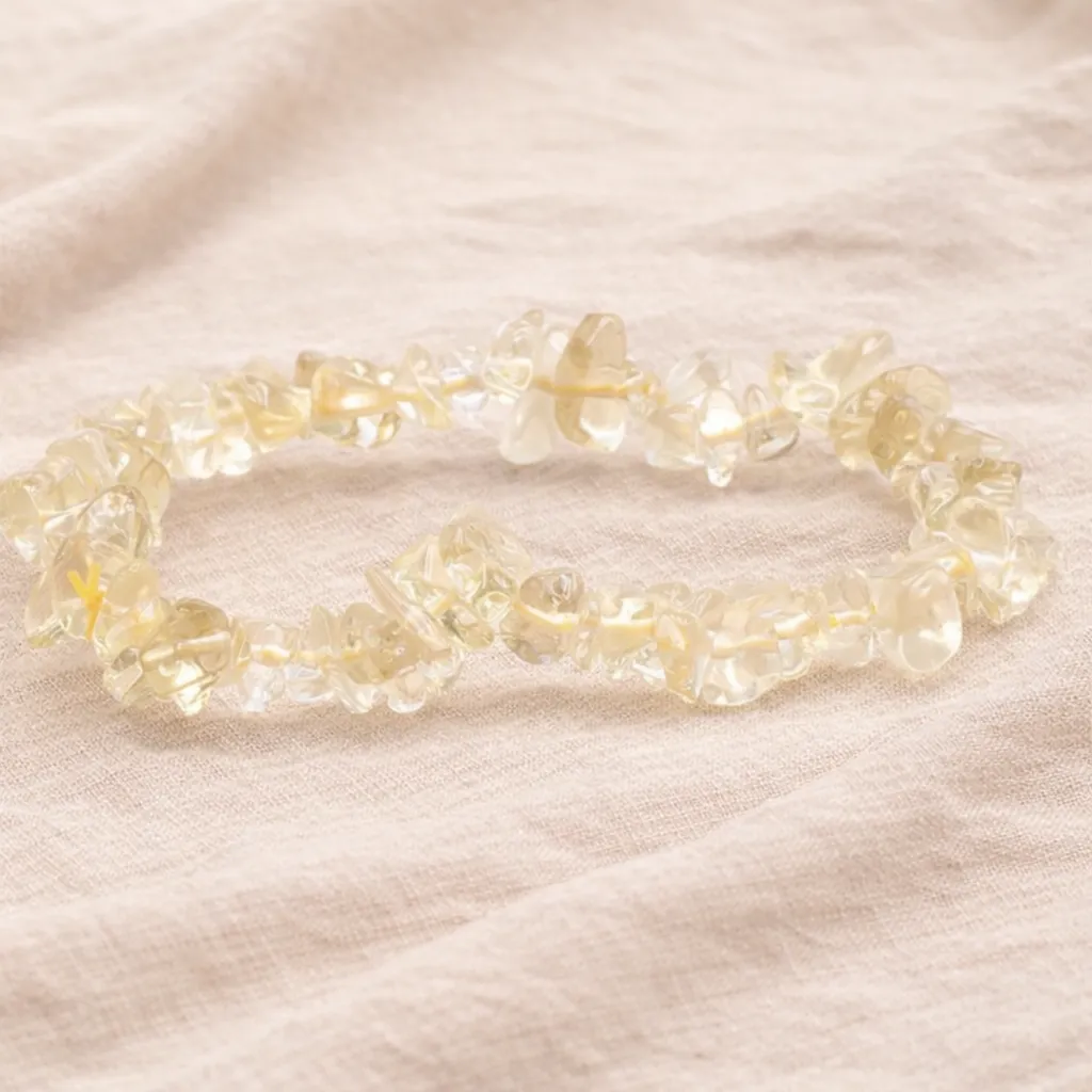 Bracelet Citrine - Joie & confiance (baroque)