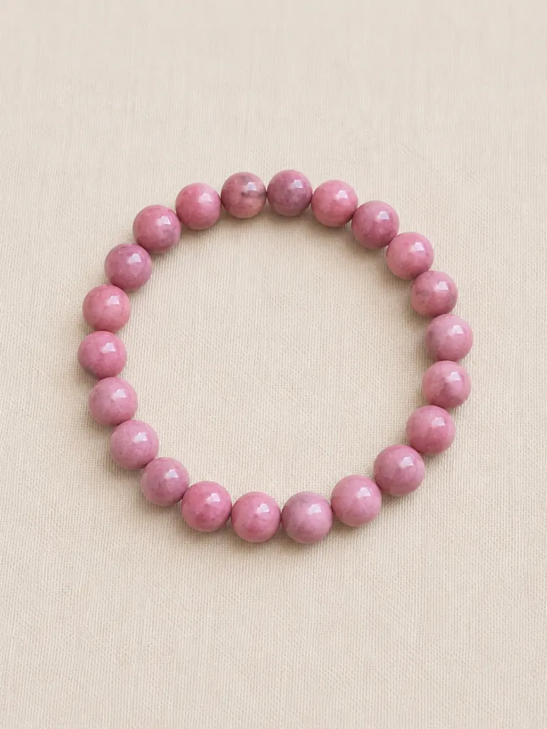 Bracelet Rhodonite - Apaisement émotionnel & Pardon (8mm)