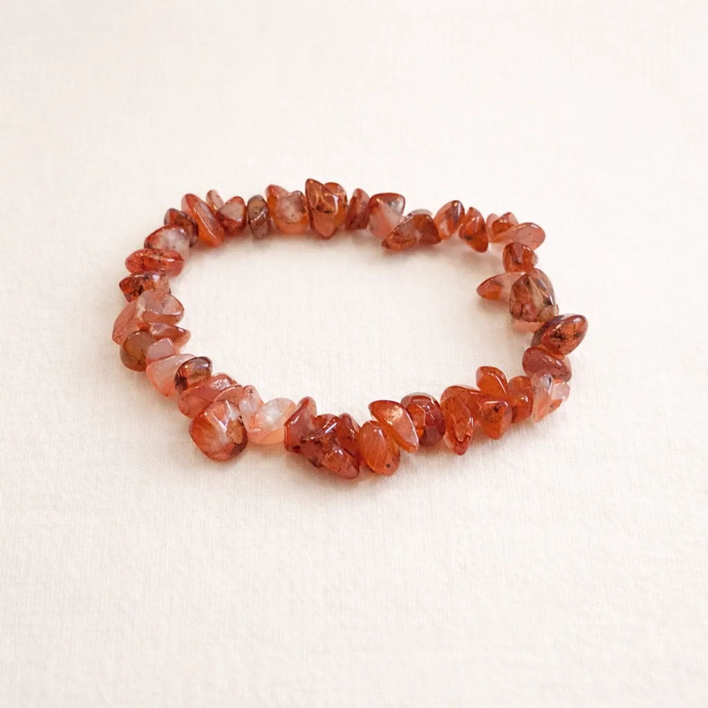 Bracelet Cornaline - Vitalité & créativité (baroque)