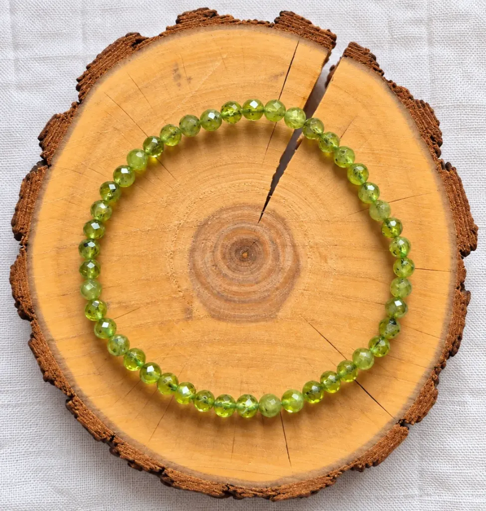 Bracelet Péridot - Confiance & apaisement (4mm)