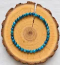 Bracelet Apatite bleue - Apaisement & expression (4mm)