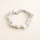 Bracelet Howlite blanche - Lâcher-prise & sommeil serein (baroque)
