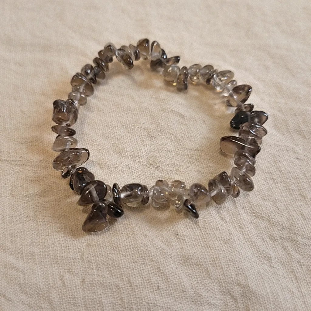 Bracelet Quartz fumé - Ancrage & lâcher-prise (baroque)