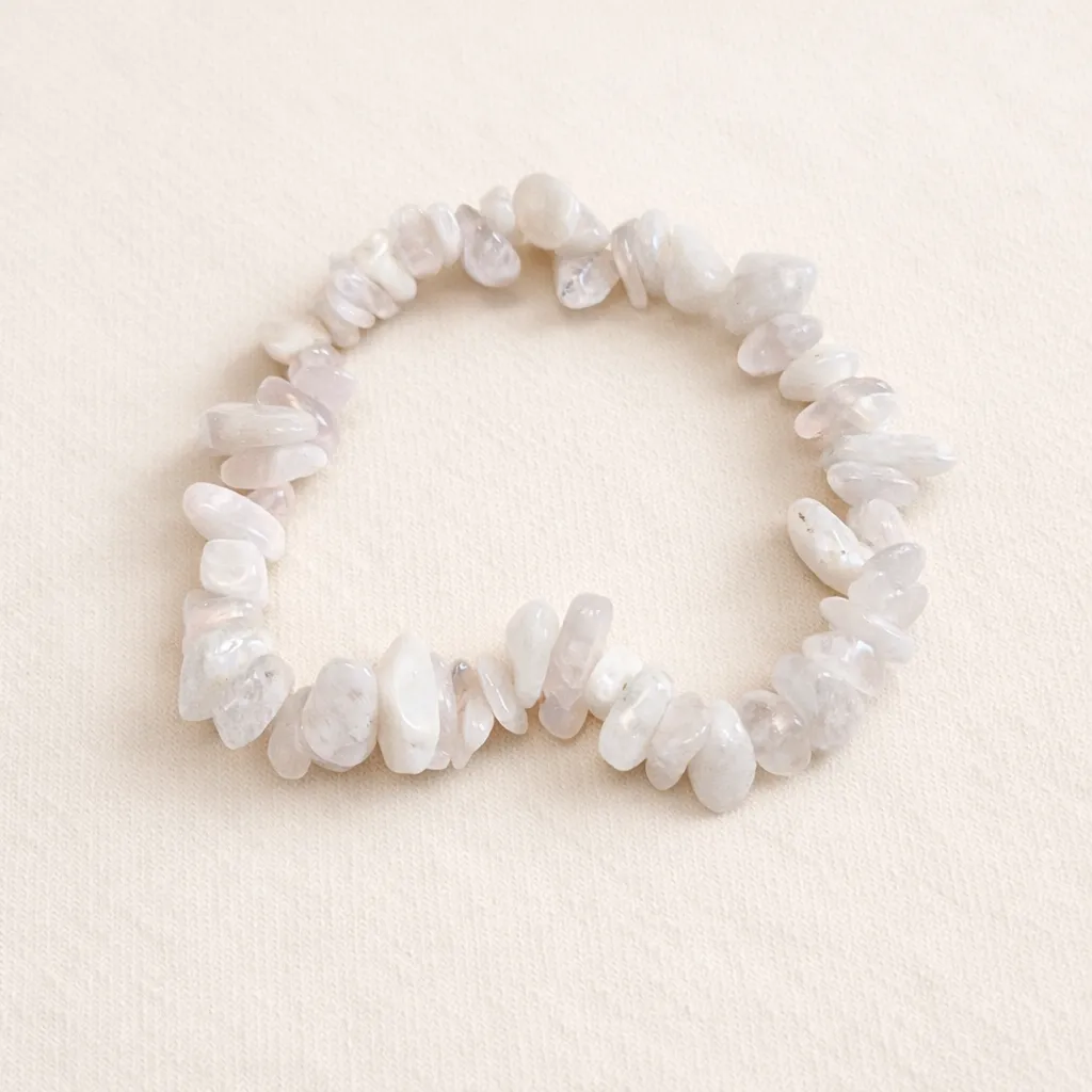 Bracelet pierre de lune - Intuition & féminité (baroque)