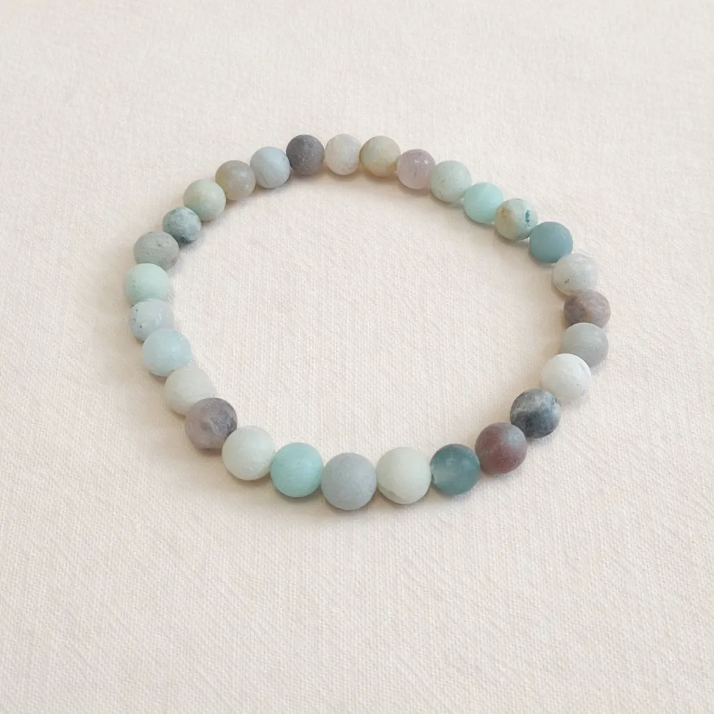 Bracelet amazonite multicolore - Harmonie & apaisement (6mm)