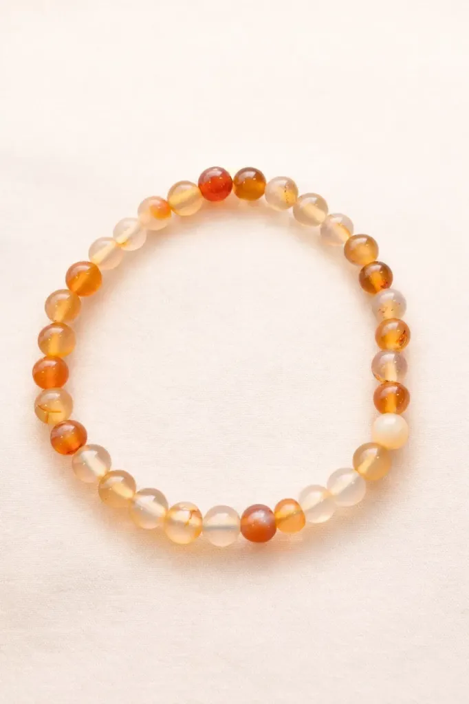 Bracelet Cornaline - Vitalité & créativité (6mm) (~17 cm)