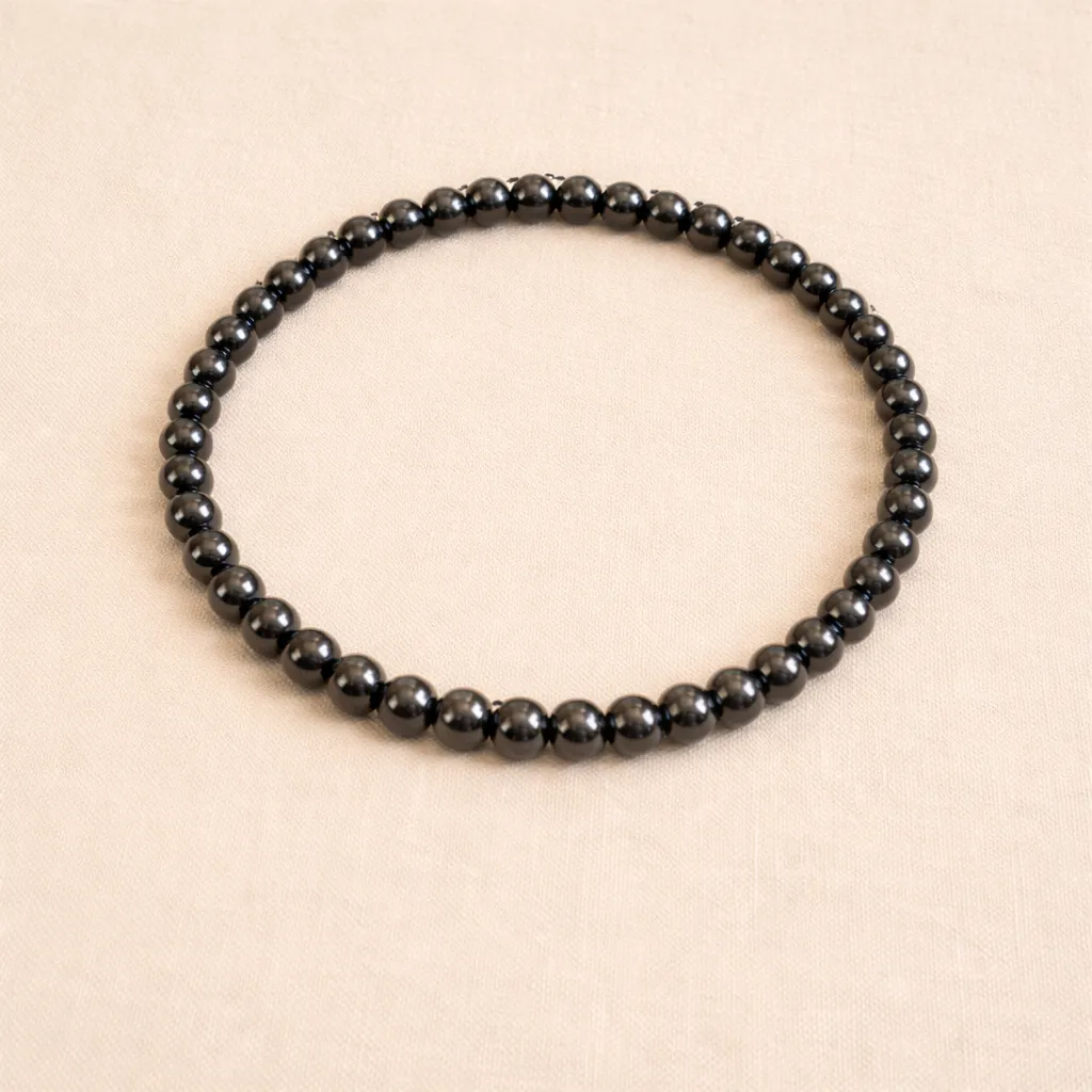 Bracelet Hématite - Ancrage & stabilité (4mm)
