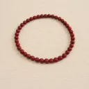 Bracelet Jaspe rouge - Ancrage & vitalité (4mm)