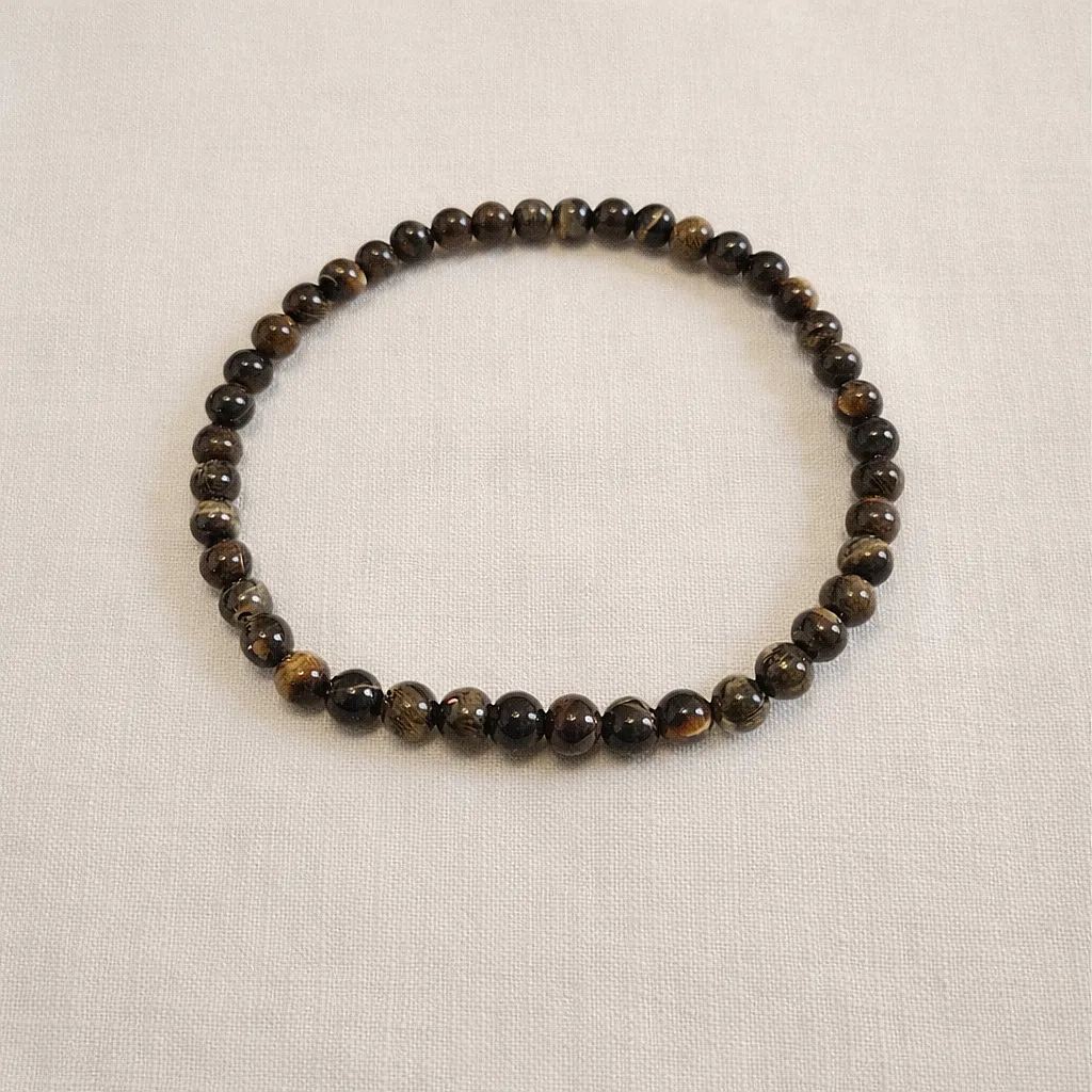 Bracelet Oeil de tigre - Protection & confiance (4mm)