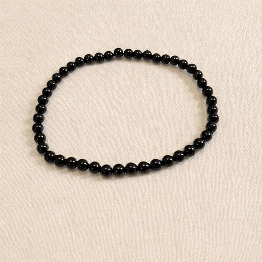 Bracelet Tourmaline noire - Protection & ancrage (4mm)