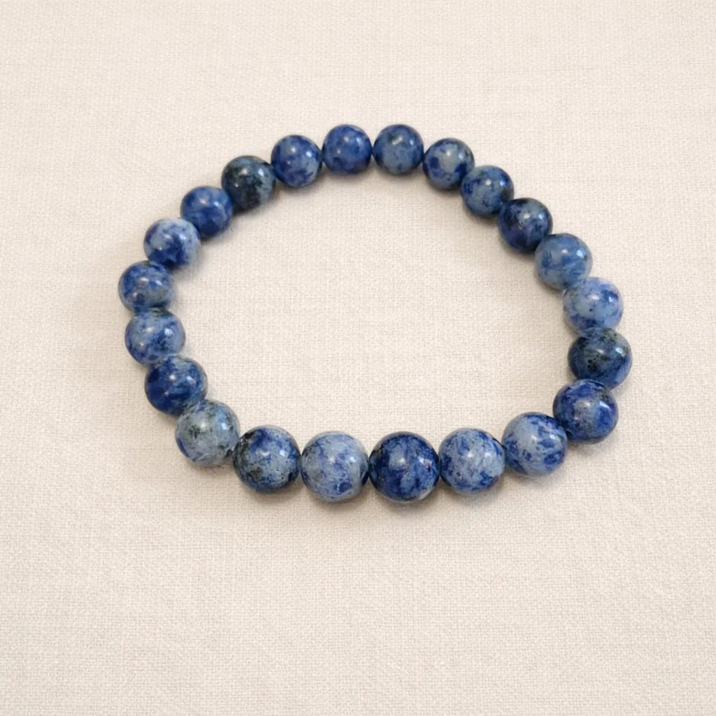 Bracelet Sodalite - Clarté mentale & apaisement (8mm) (~17 cm)